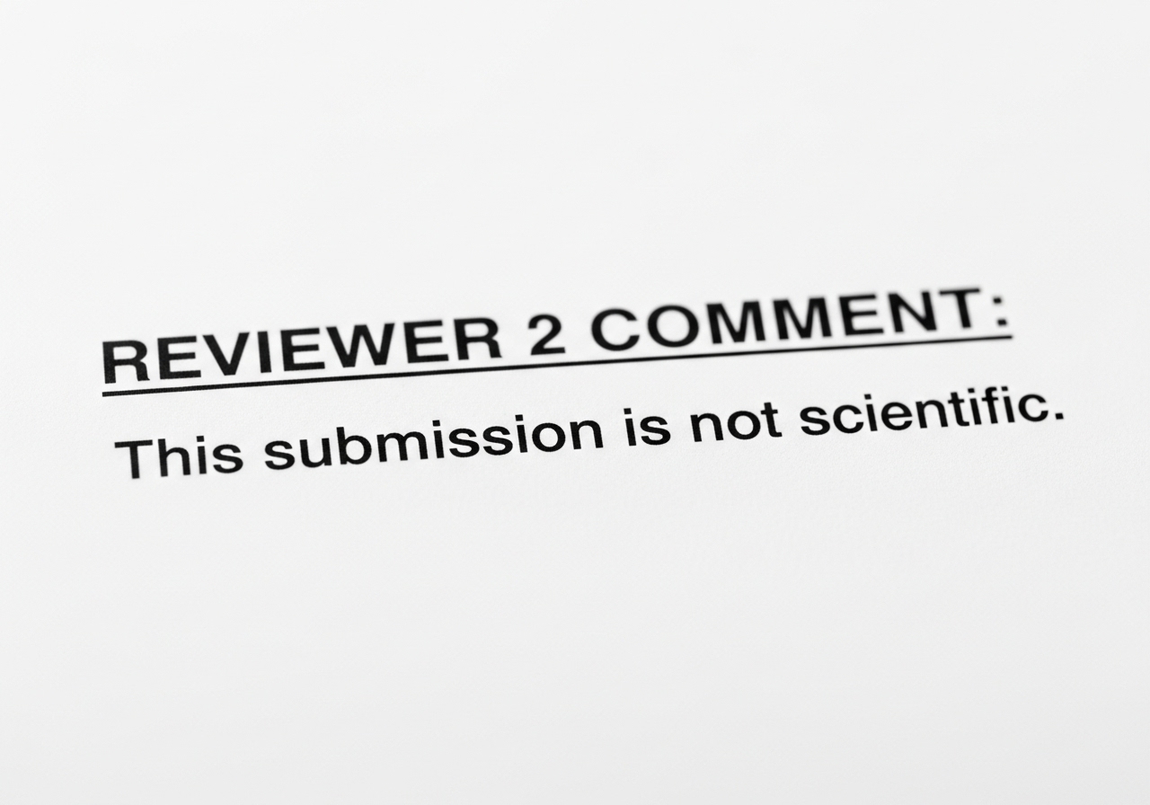 Academic peer review process illustration